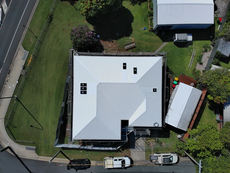 Roof and skylights installed by MNCRR during home renovation in North Haven